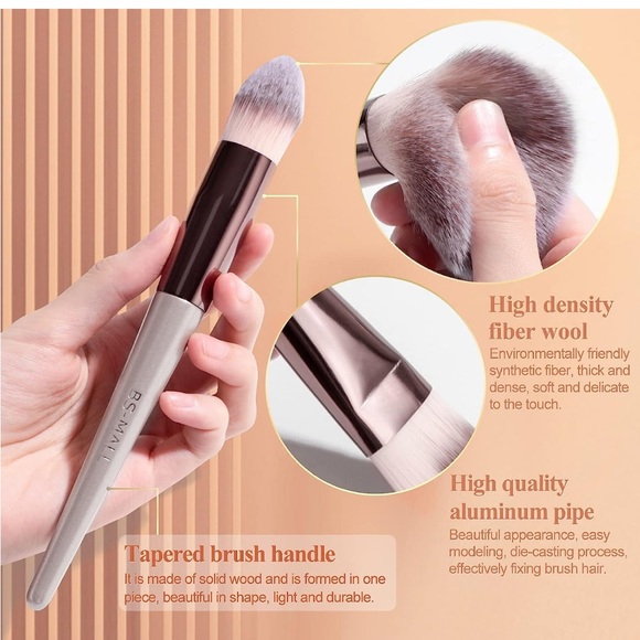 18pc Makeup Brush set & storage case - Picture 6 of 7